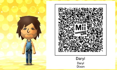 QR Code Tomodachi Life Mii Daryl Dixon
