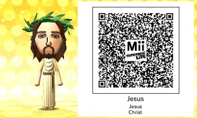 QR Code Tomodachi Life Mii Jesus Christ