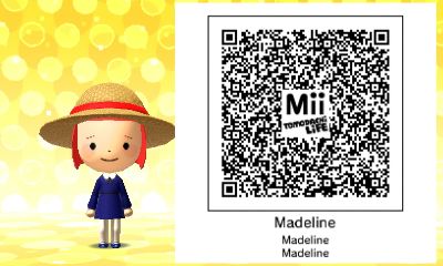 QR Code Tomodachi Life Mii Madeline