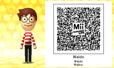 QR Code Tomodachi Life Mii Où est Charlie