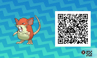 QR code Shiny Female Raticate