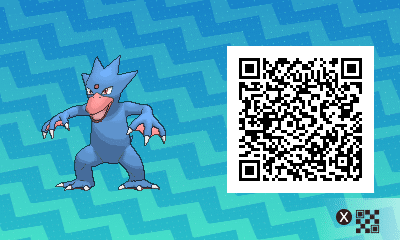 QR code Shiny Golduck