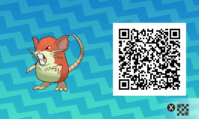 QR code Shiny Male Raticate