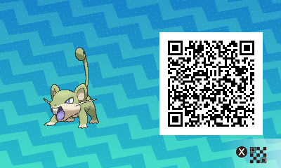 QR code Shiny Male Rattata