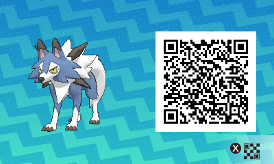 QR code Shiny Midday Lycanroc